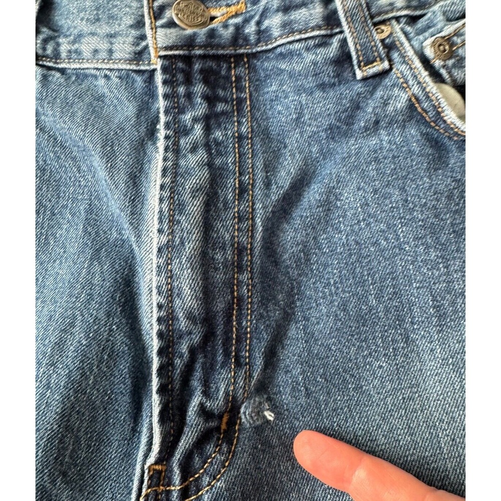 Harley-Davidson Straight Leg Med Wash Biker Jeans Size 36Wx34L ( Fits 33x 33). - Picture 5 of 16